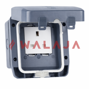 Schneider Exclusive Weatherproof socket-outlet  13A 1G  Grey