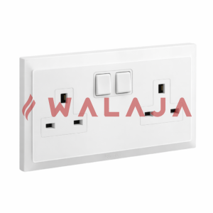 Schneider Vivace 13A 250V 2 Gang Switched Socket White