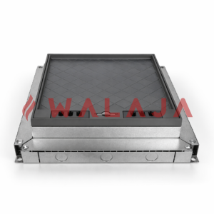 DAVIS Floor Boxes 3 Compartment 250*250*56MM for Carpet floor