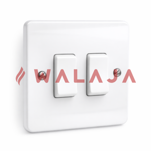 MK K4872WHI - Logic Plus 2 Gang 2 Way Switch (10A, White)