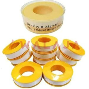 12x0.09mm 12m White Thread Sealing Teflon Tape