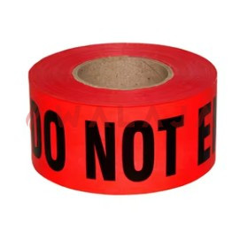 Warning Tape, 3  inchx100 m, Red