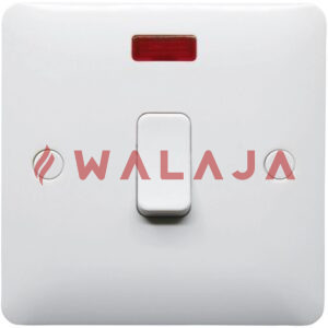 HIMEL ALTIVO SERIES SW & SOCKET - HWDAL1G1B - 20A 1 Gang Double Pole Switch with neon big button