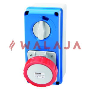 GEWISS INTERLOCK SWITCHED SOCKET - GW66209N-IP67-16A-5PIN-415V