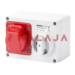 GEWISS INTERLOCK SWITCHED SOCKET - GW66008-IP44-16A-4PIN-415V