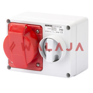 GEWISS INTERLOCK SWITCHED SOCKET -GW66020-IP44-32A-5PIN-415V
