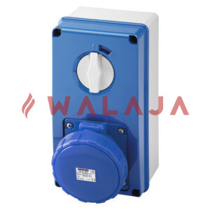 GEWISS INTERLOCK SWITCHED SOCKET - GW67259N-IP67-3PIN-63A-230V