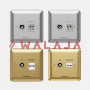 Panasonic Harmony Metal- WBC3821Y-TV + Tel UK Master- Gold/ Matte Gold/Chrome/Matte Chrome