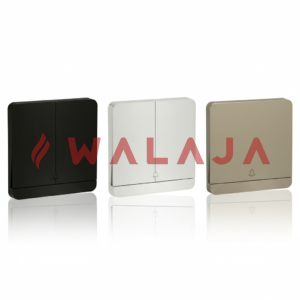 HIMEL ALTIVO SW & SOCKET - HWDALBSBQ- 1 Gang Bell Push Switch- GOLD/METALLIC/BLACK