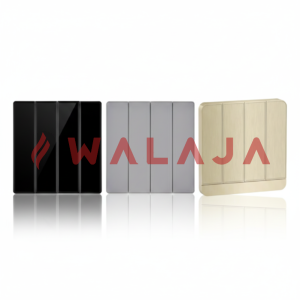 HIMEL ALTIVO SW & SOCKET - HWDAL4G1BQY - 16A 4 Gang 1 Way Switch- GOLD/METALLIC/BLACK