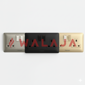 Panasonic Simplus ?WSBC1222B Black, WSBC1222MYZ Gold ,WSBC1222MYH Gray?2G 2D 13A DP Switched Socket