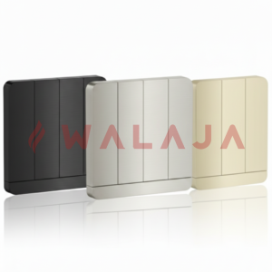 HIMEL ALTIVO SW & SOCKET - HWDAL4G2BQ- 16A 4 Gang 2 Way Switch- GOLD/METALLIC/BLACK