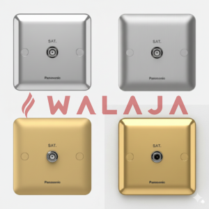 Panasonic Harmony Metal- WBC3011Y-Satellite Wire Outlet- Gold/ Matte Gold/Chrome/Matte Chrome