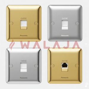 Panasonic Harmony Metal- WBC3216Y-1G RJ45 CAT5E- Gold/ Matte Gold/Chrome/Matte Chrome