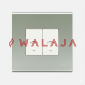 Panasonic Full Color Refina Wide–WBSP4529940MW –Duplex tel Socket-BS