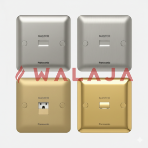 Panasonic Harmony Metal- WBC3112Y-Telephone Socket-UK- Gold/ Matte Gold/Chrome/Matte Chrome