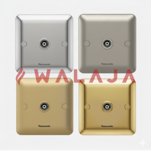 Panasonic Harmony Metal- WBC3010Y-DIN TV Outlet- Gold/ Matte Gold/Chrome/Matte Chrome