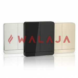 HIMEL ALTIVO SW & SOCKET - HWDAL2G2BQ - 16A 2 Gang 2 Way Switch- GOLD/METALLIC/BLACK