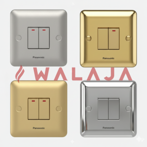 Panasonic Harmony Metal- WBC5022Y-2G 2-Way SP 10A - Gold/ Matte Gold / Chrome / Matte Chrome