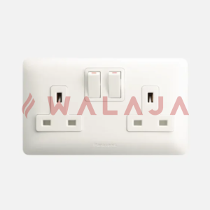 Panasonic Harmony White - WBC1221-2G. SP Swd 13A Socket outlet