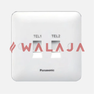 Panasonic Harmony White - WBC3128 -2G Tel Socket Outlet RJ11/12 6P 4C