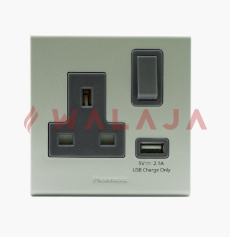 Panasonic Full Color Refina Wide– WEB11114MW – 1G 13A DP Switched Socket + USB Charger