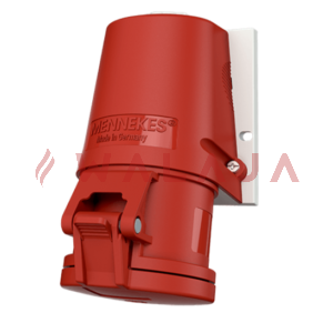 Mennekes CEE wall mounted receptacles - 1348-32 A-IP44-4p-screwless, with TwinCONTACT, external fixing-400 V 50 a. 60 Hz