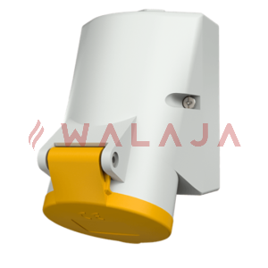 Mennekes CEE wall mounted receptacles – 1719-16 A-IP44-3p-screwless, with TwinCONTACT, suitable for through wiring-110 V 50 a. 60 Hz