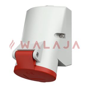 Mennekes CEE wall mounted receptacles – 1724-16 A-IP44-4p-screwless, with TwinCONTACT, suitable for through wiring-400 V 50 a. 60 Hz