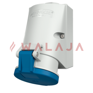 Mennekes CEE wall mounted receptacles – 420-32 A-IP44-3p-screwless, with TwinCONTACT, suitable for through wiring-230 V 50 a. 60 Hz