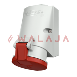 Mennekes CEE wall mounted receptacles – 422-32 A-IP44-5p-screwless, with TwinCONTACT, suitable for through wiring-400 V 50 a. 60 Hz