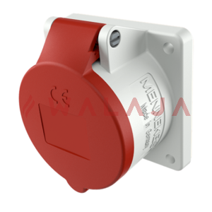 Mennekes CEE panel mounted receptacles –  1390- 16 A-IP44-4p-straight-400 V 50 a. 60 Hz