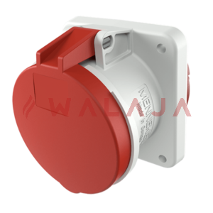 Mennekes CEE panel mounted receptacles – 1252A- 63 A-IP44-5p-X-CONTACT, straight-400 V 50 a. 60 Hz
