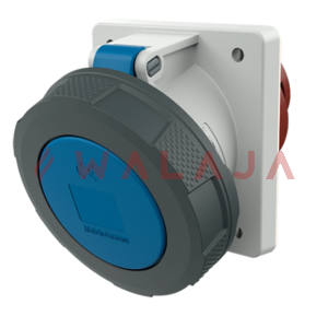Mennekes CEE panel mounted receptacles – 3575- 125 A-IP67-3p-X-CONTACT, 15° inclination-230 V 50 a. 60 Hz