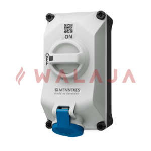 Mennekes CEE wall mounted receptacles – 5601306G- 16 A-IP44-3p –X-CONTACT switched, with mechanical DUO-interlock, 3 pole switch–230 V 50 a. 60 Hz