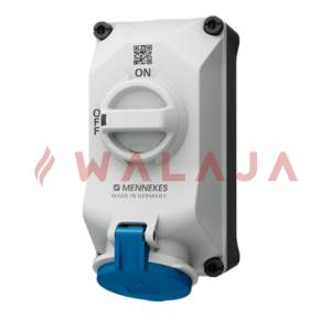 Mennekes CEE wall mounted receptacles – 5603306G - 32 A-IP44-3p –X-CONTACT switched, with mechanical DUO-interlock, 3 pole switch–230 V 50 a. 60 Hz