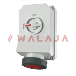 Mennekes CEE wall mounted receptacles – 5110A- 63 A-IP67-4p-X-CONTACT, switched, mechanical DUO-interlock –400 V 50 a. 60 Hz