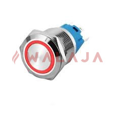 Archenergy Metal Pushbutton Switch 12V-24V - LAS3-16F-W11EMR(B) - Red/Blue Light Push-ON