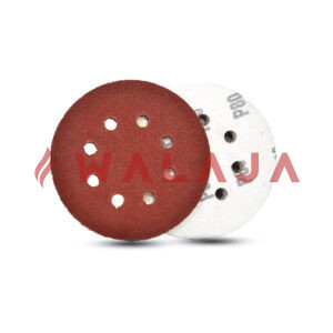 VELCRO DISCS ALUMINIUM OXIDE WITH 8 HOLES - 5" X 120 G