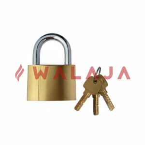 BRASS PADLOCK SHORT - 40mm short shackle + 3pc brass normal key