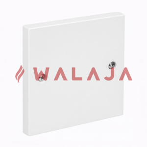 PVC BLANK PLATE - 6X3 WHITE SQUARE