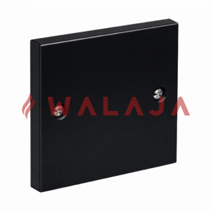 PVC BLANK PLATE - 3X3 BLACK SQUARE