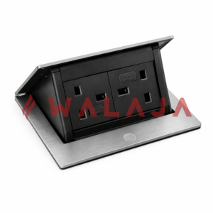 4 Module Pop-Up Box with 2 × 13A Unswitched Sockets