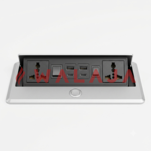 Popup Box with 2x MultiSwitched Socket + 2x USB A&C 8 Modul