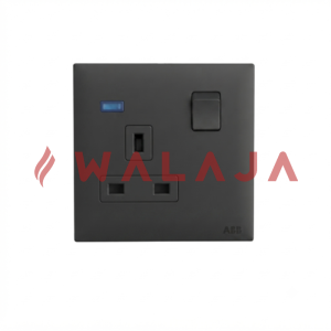ABB Millenium BS Single Pole Switched Socket Outlet with LED – AM23486-SB