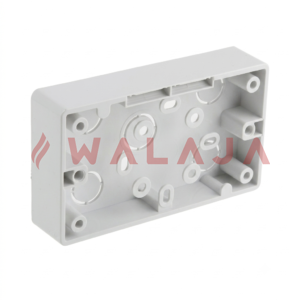 MK K2183WHI Logic Plus 6x3 PVC Surface Box (2 Gang, White)