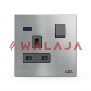 ABB Millenium BS Single Pole Switched Socket Outlet with LED – AM23486-ST
