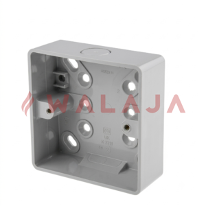 MK K2181WHI 3×3 PVC Surface Box (Logic Plus, White)