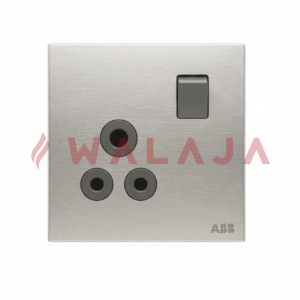 ABB Millenium BS double pole round pin switched socket outlet – AM22186-ST