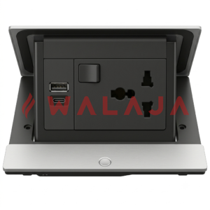 Popup Box with 1x Multi-Switched Socket + USB Type A & C (4 Module)